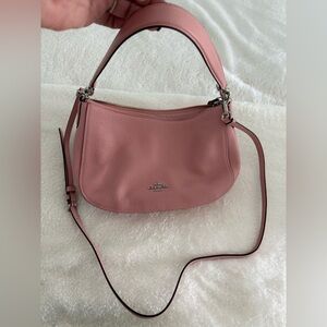 Coach Pink leather handbag with CrossBody strap
